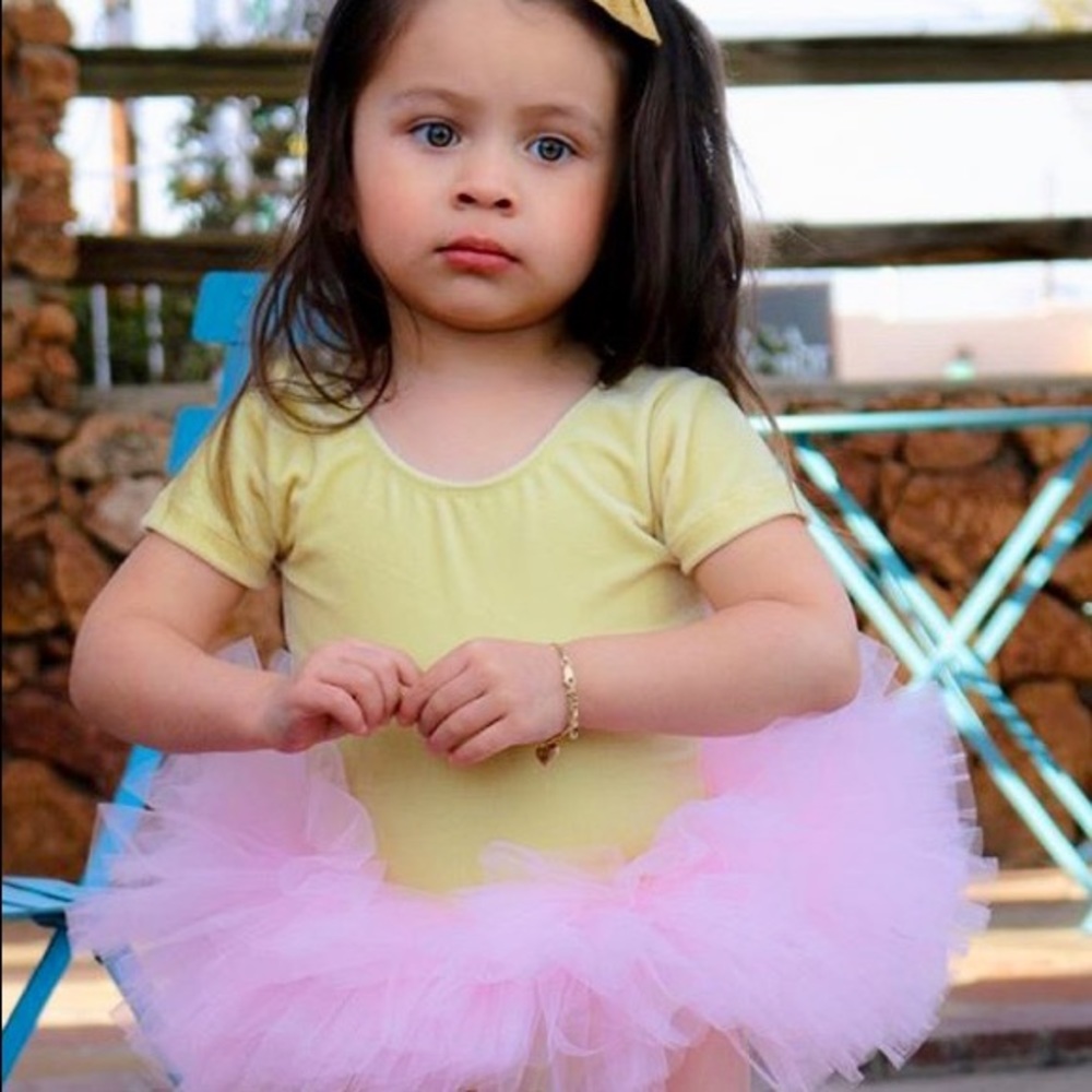Leotard with attached tutu